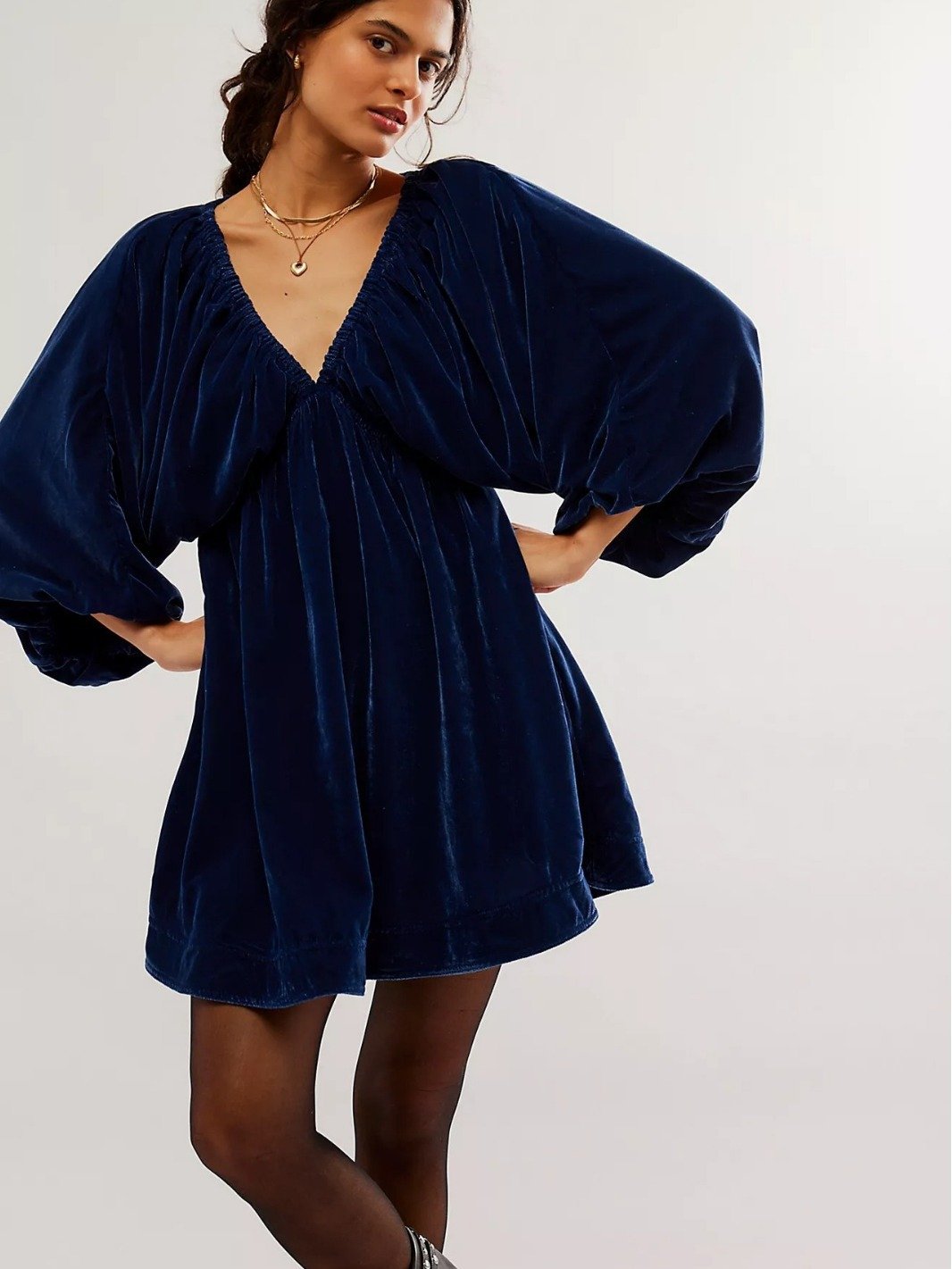 🎄🎁 Christmas Promotion 49% OFF - Velvet Mini Dress