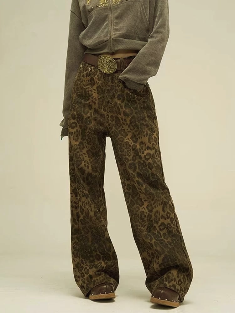 💥Special sale - Viral Leopard Print Jeans