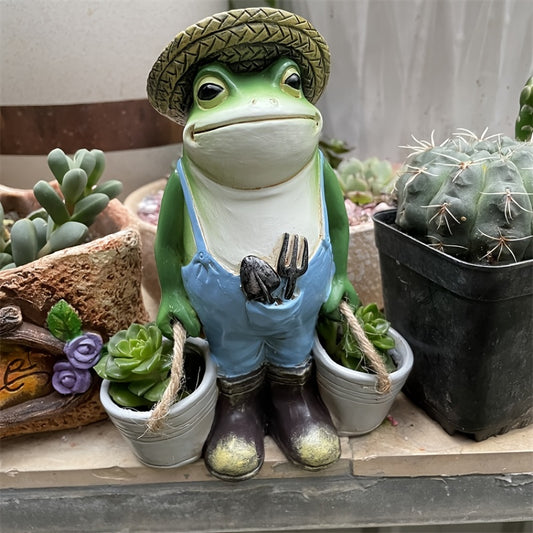 Funny Frogs Garden Statue