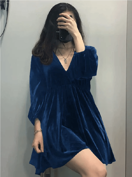 🎄🎁 Christmas Promotion 49% OFF - Velvet Mini Dress