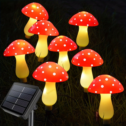 Upgraded Solar Mushroom Lawn Lights - Outdoor Garden Decor