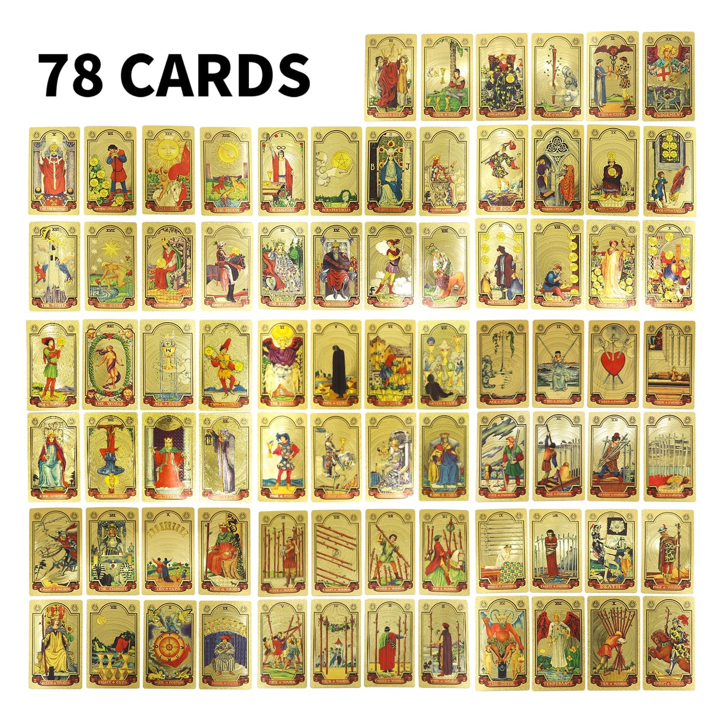 🔥Explore the Mystical World of Tarot Gold Foil Tarot