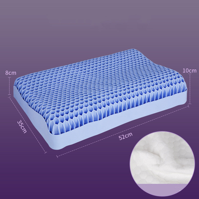 Pectin pillow washable lattice pillow neck protector TPE breathable elastic pillow