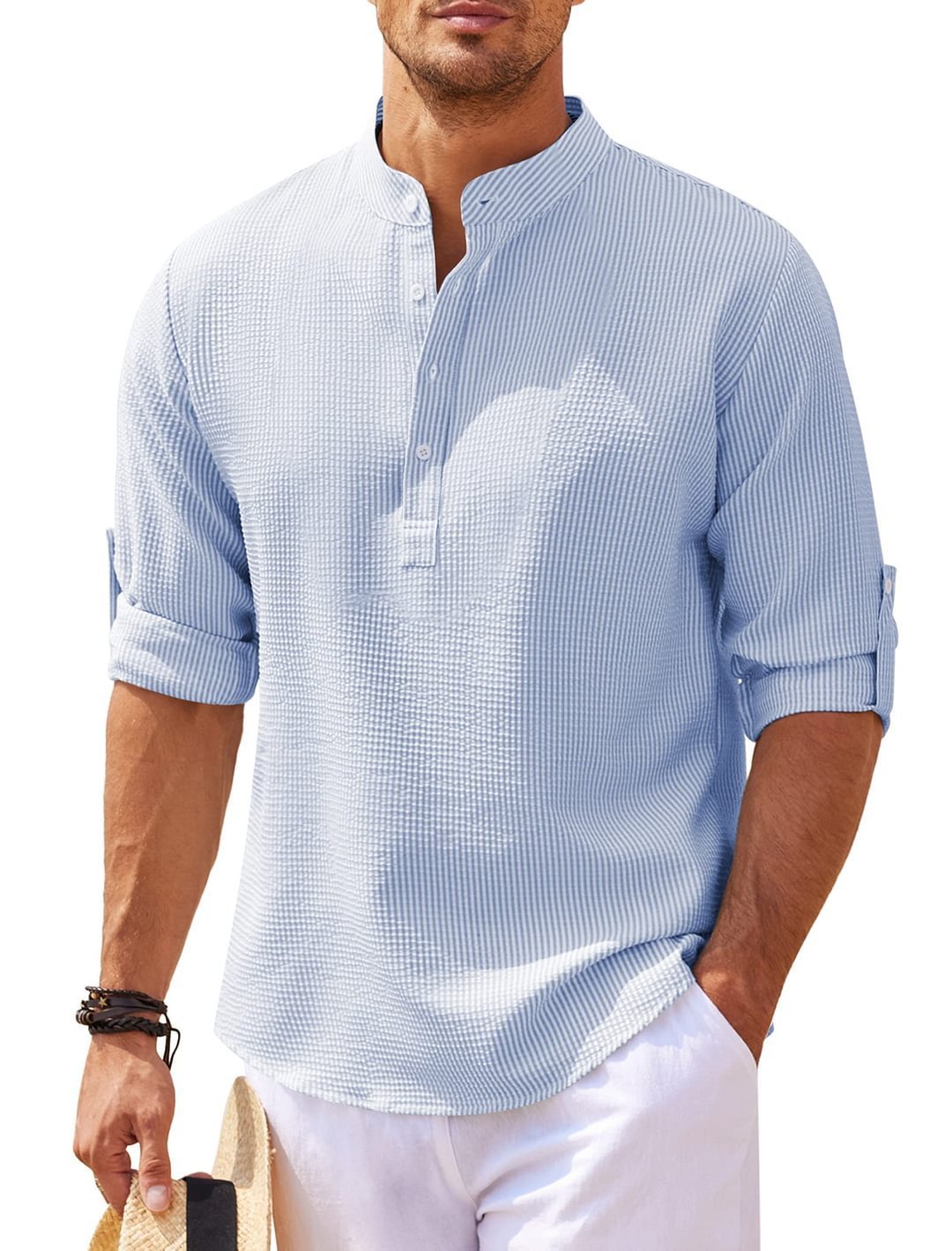 Men's Casual Cotton Shirt Ultimate Comfort and Style-BUY 2 FREE SHIPPING