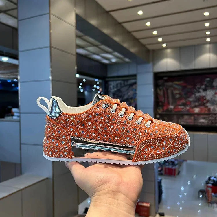 Diamond-encrusted Sneakers for Men - Buy two and get free shipping!