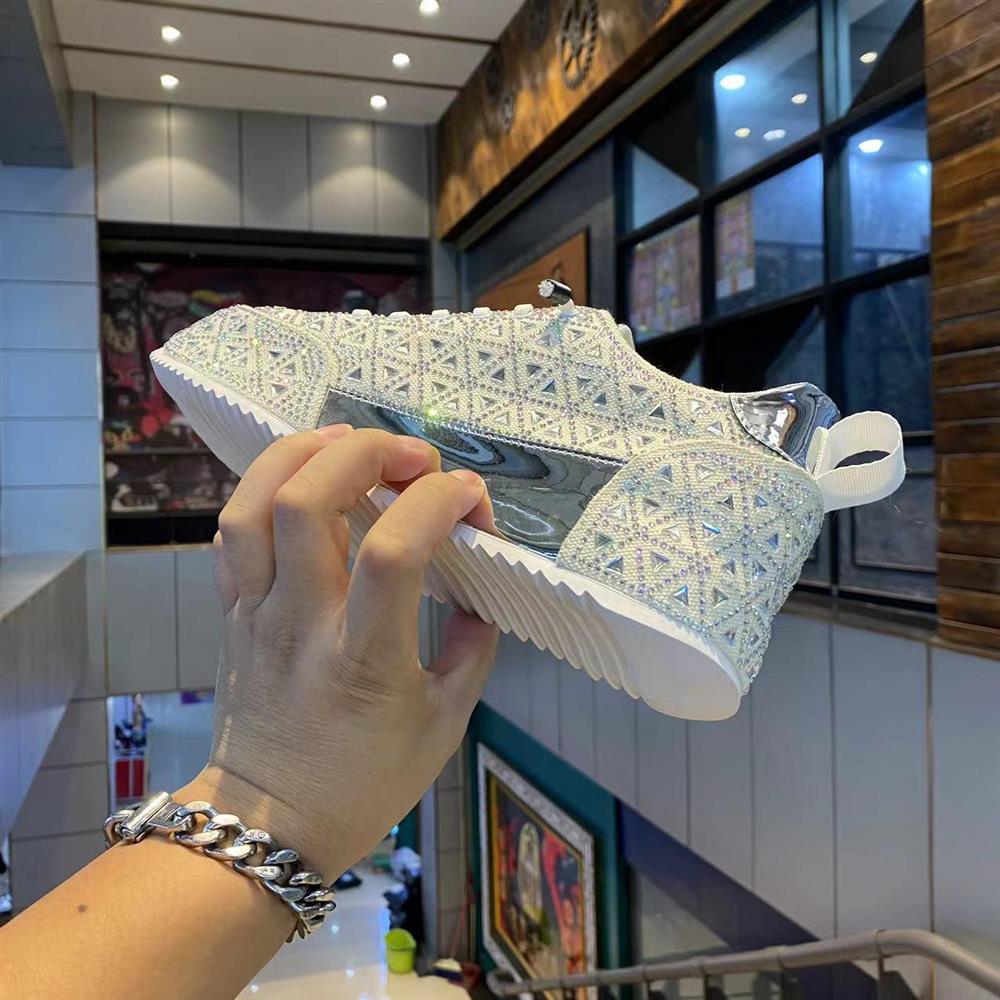 Diamond-encrusted Sneakers for Men - Buy two and get free shipping!