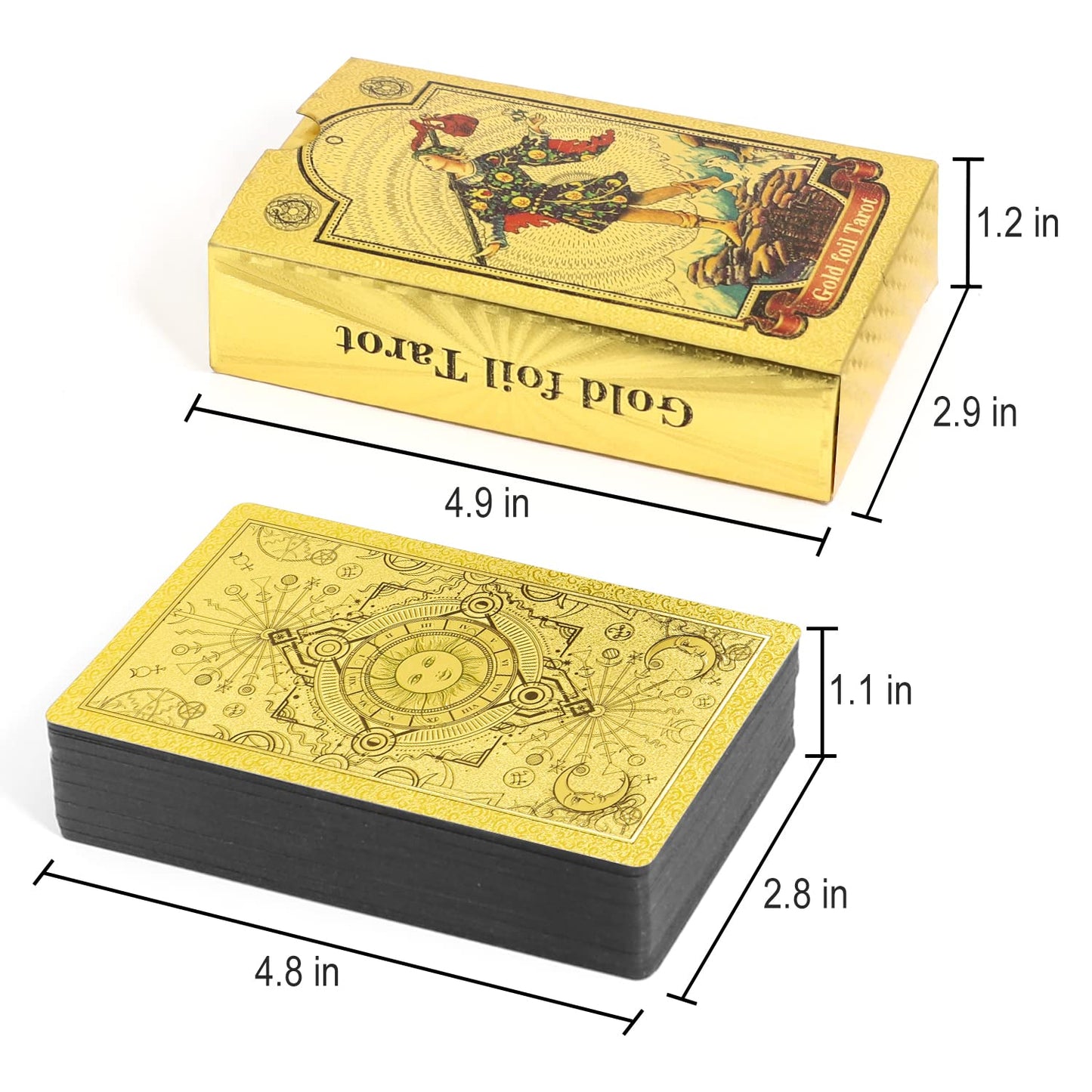 🔥Explore the Mystical World of Tarot Gold Foil Tarot