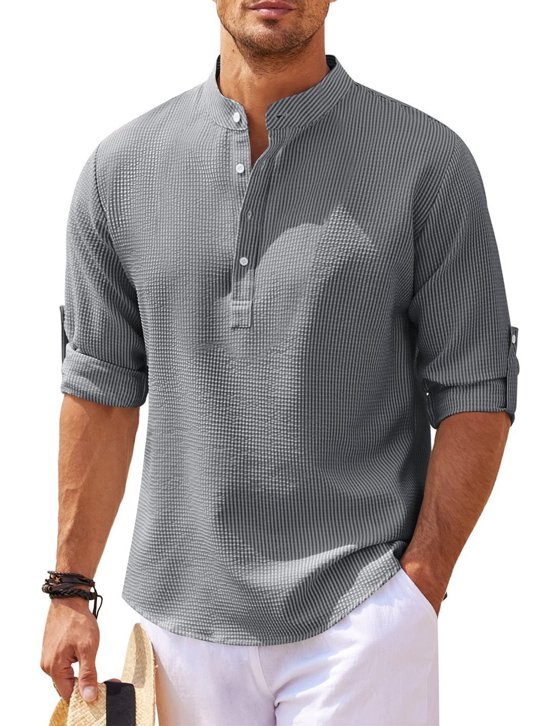 Men's Casual Cotton Shirt Ultimate Comfort and Style-BUY 2 FREE SHIPPING