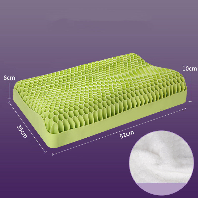 Pectin pillow washable lattice pillow neck protector TPE breathable elastic pillow