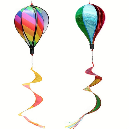 Rainbow Hot Air Balloon Windmill String