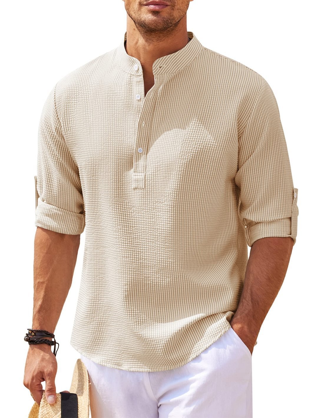 Men's Casual Cotton Shirt Ultimate Comfort and Style-BUY 2 FREE SHIPPING