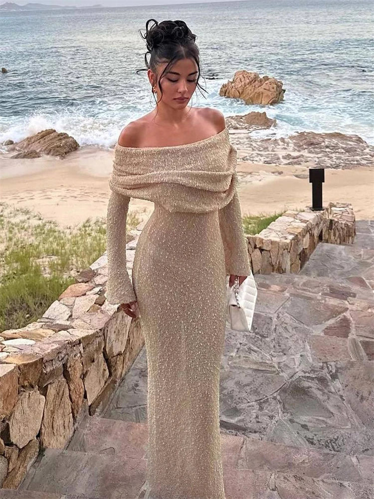 Knit Cutout Strapless Beach Vacation Party Dresses