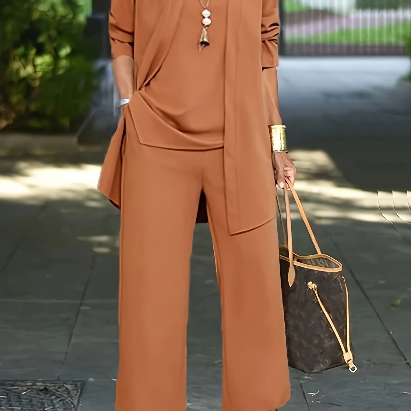 Women's Long Sleeve Casual 3-Piece Set (Cardigan & Top & Pants)