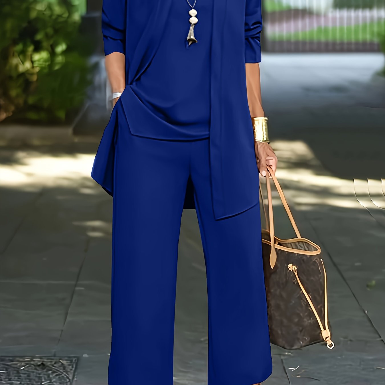 Women's Long Sleeve Casual 3-Piece Set (Cardigan & Top & Pants)
