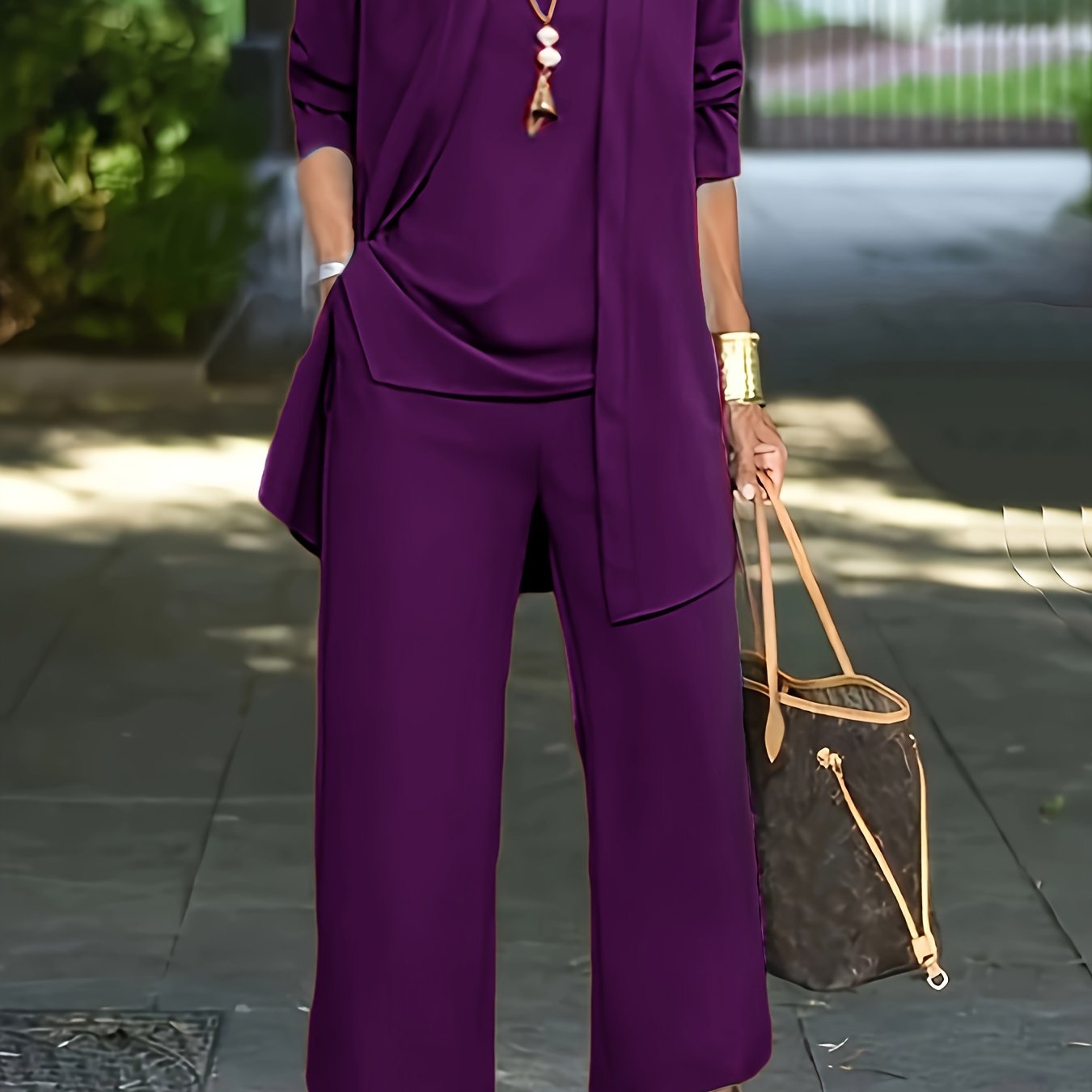 Women's Long Sleeve Casual 3-Piece Set (Cardigan & Top & Pants)