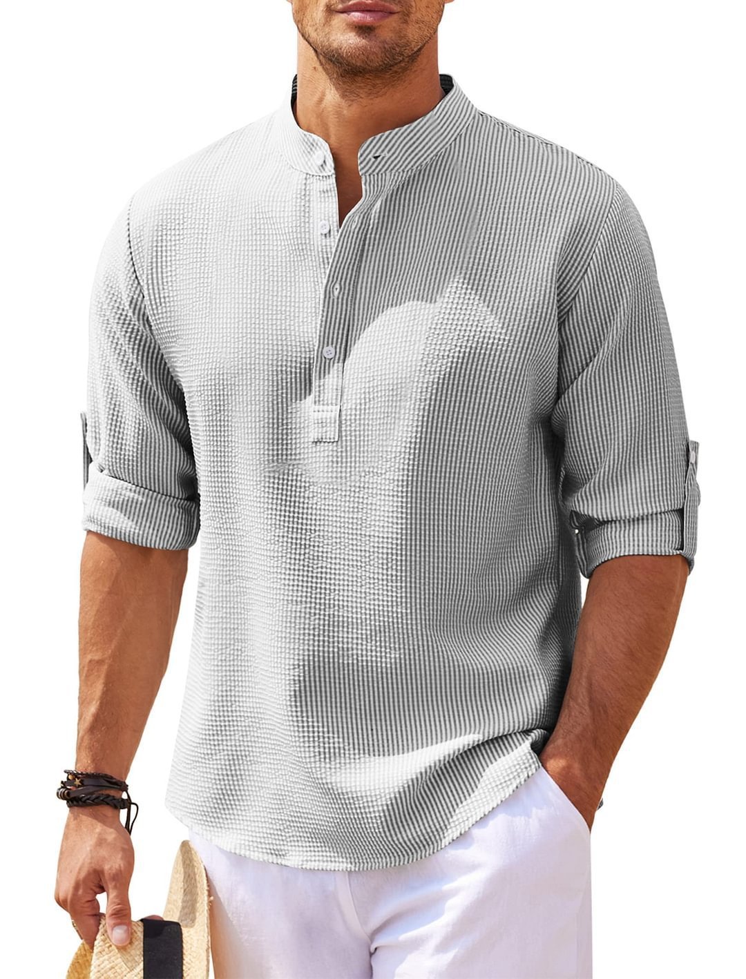 Men's Casual Cotton Shirt Ultimate Comfort and Style-BUY 2 FREE SHIPPING