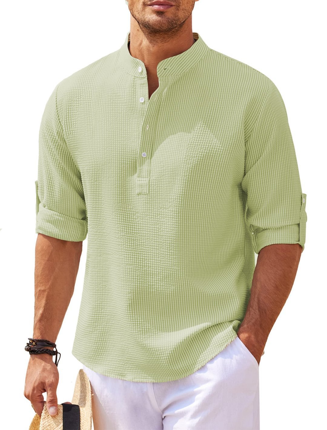 Men's Casual Cotton Shirt Ultimate Comfort and Style-BUY 2 FREE SHIPPING