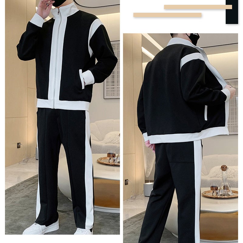 Men's Outfit Casual 2 Piece Contrast Sports Jogging Tracksuits Set(FREE SHIPPING)