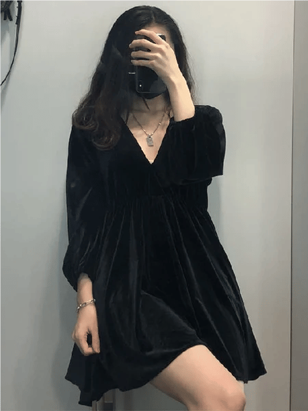 🎄🎁 Christmas Promotion 49% OFF - Velvet Mini Dress