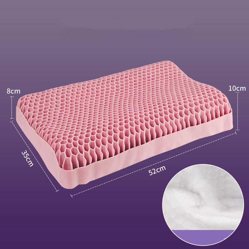 Pectin pillow washable lattice pillow neck protector TPE breathable elastic pillow
