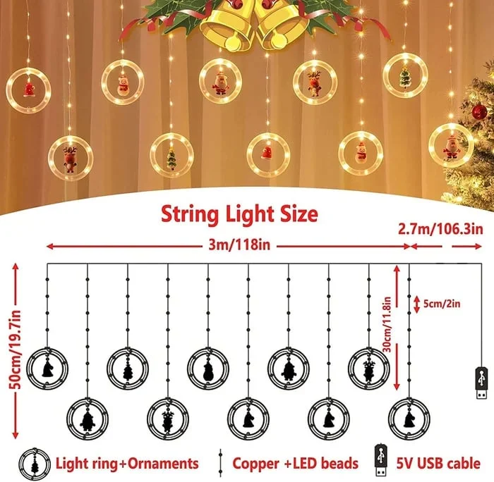 ๐
๐Christmas Led Wishing Ball String Lights Decorations