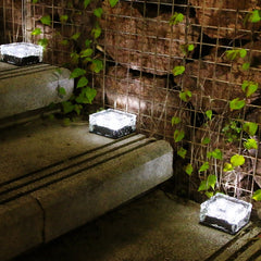 Solar LED Ice Brick Lamp Garden Path Lawn Lamp