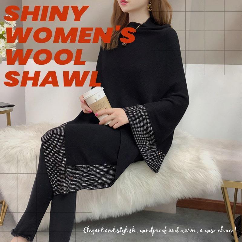 🔥Hot Sale - 52% OFF🔥Shiny Women's Wool Shawl