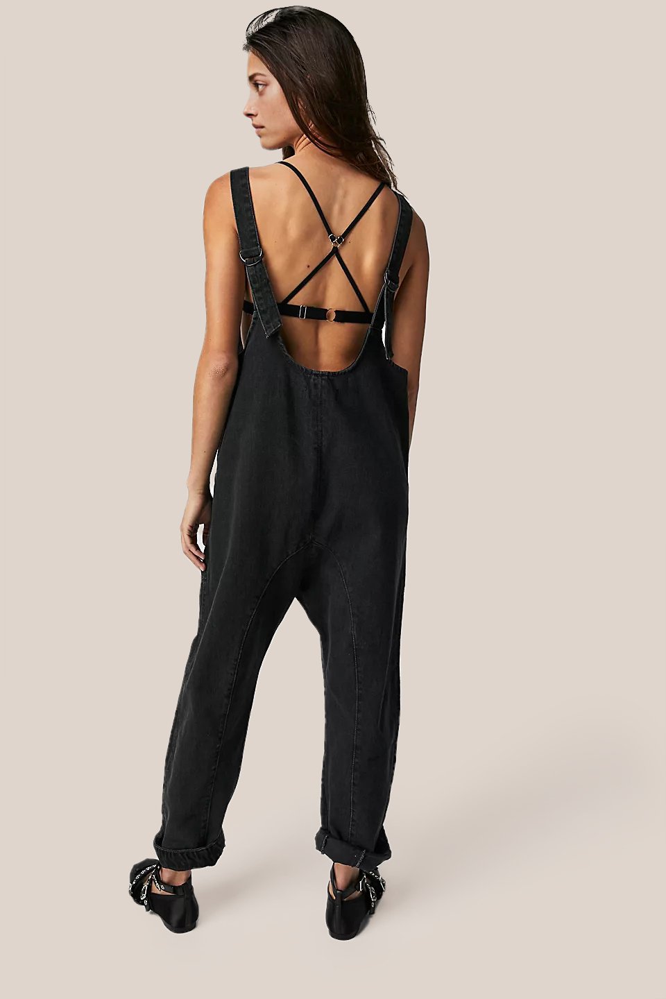 Denim Jumpsuit With Pockets (Buy 2 Free Shipping)