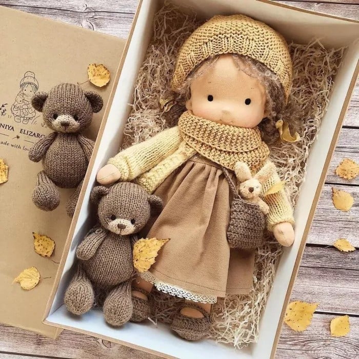 🎁🎁The Best Gift for Kids-Handmade Waldorf Doll👧(Buy2 Free Shipping)