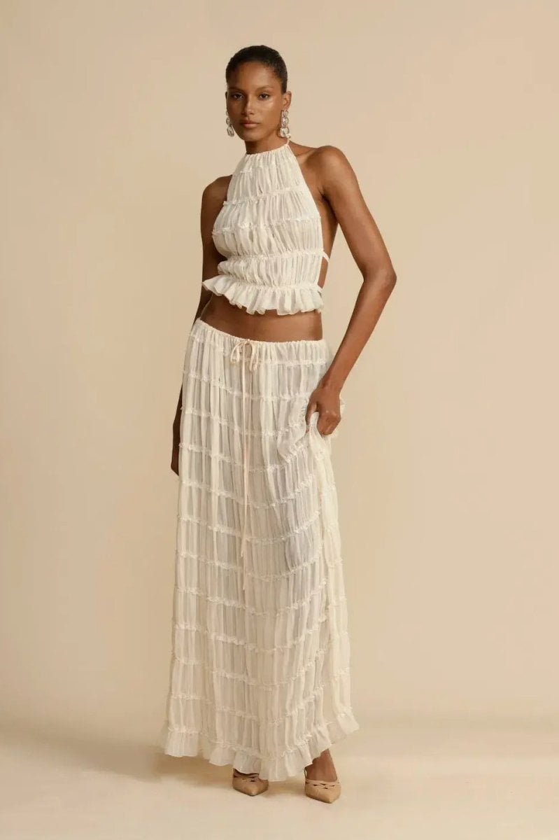 Backless Pleated Set(Buy 2 Free Shipping)