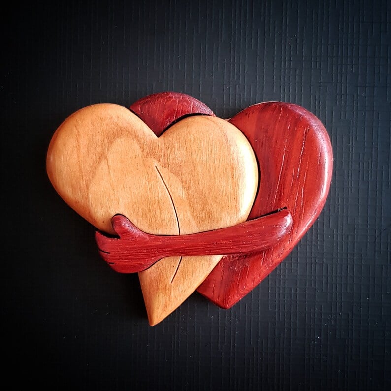 🔥A Hug From My Heart For You (Handmade Wood Carvings)