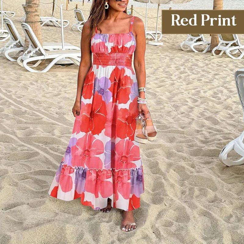 Hot Sale - 45% OFF Floral Cami Maxi Dress With Pockets