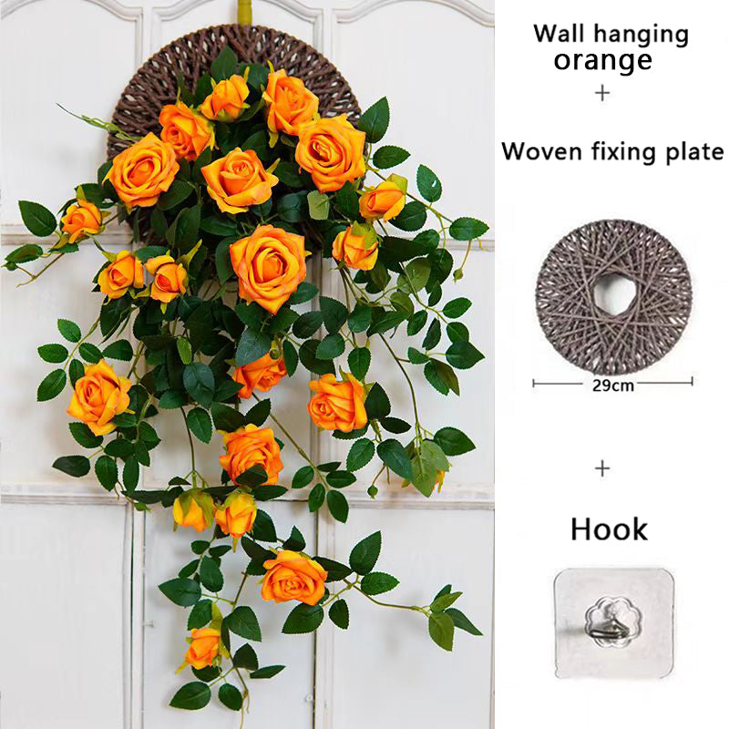 Artificial Rose Wall Hanging Artificial flowers for Outdoor /Living Room Decoration