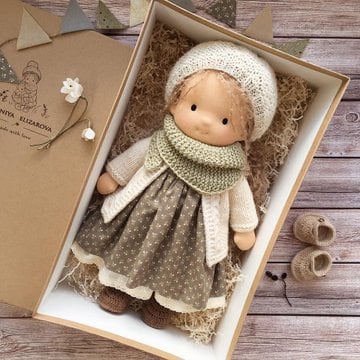 🎁🎁The Best Gift for Kids-Handmade Waldorf Doll👧(Buy2 Free Shipping)