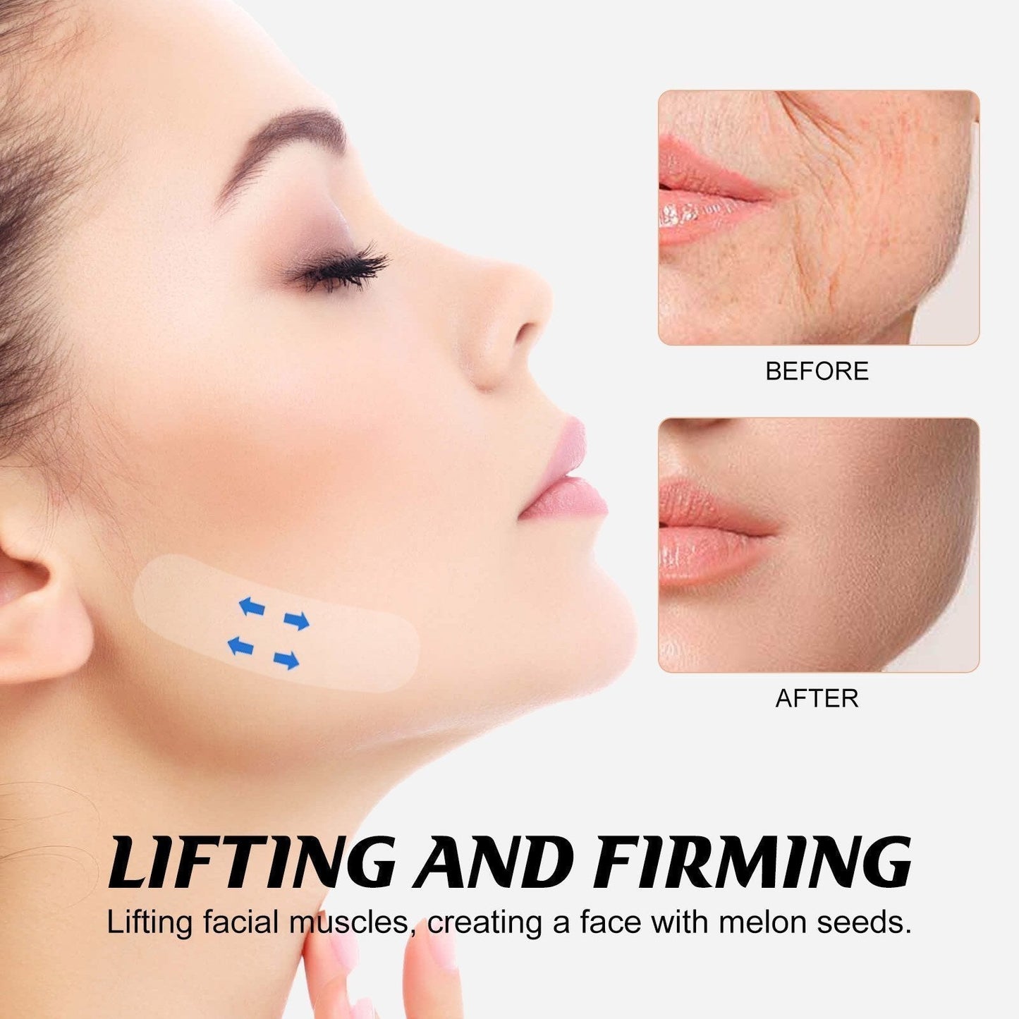 Instantly Lift and Tighten Your Skin with Our Invisible Face Lifter Tape - 49% Off Summer Sale!