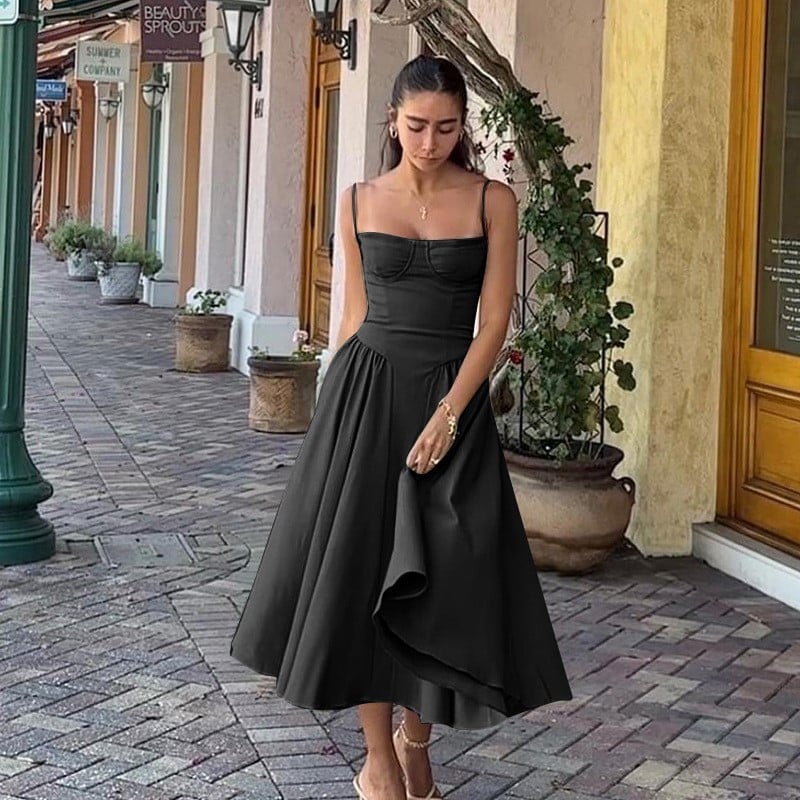 Sleeveless Corset Fit Midi Dress(BUY 2 FREE SHIPPING)