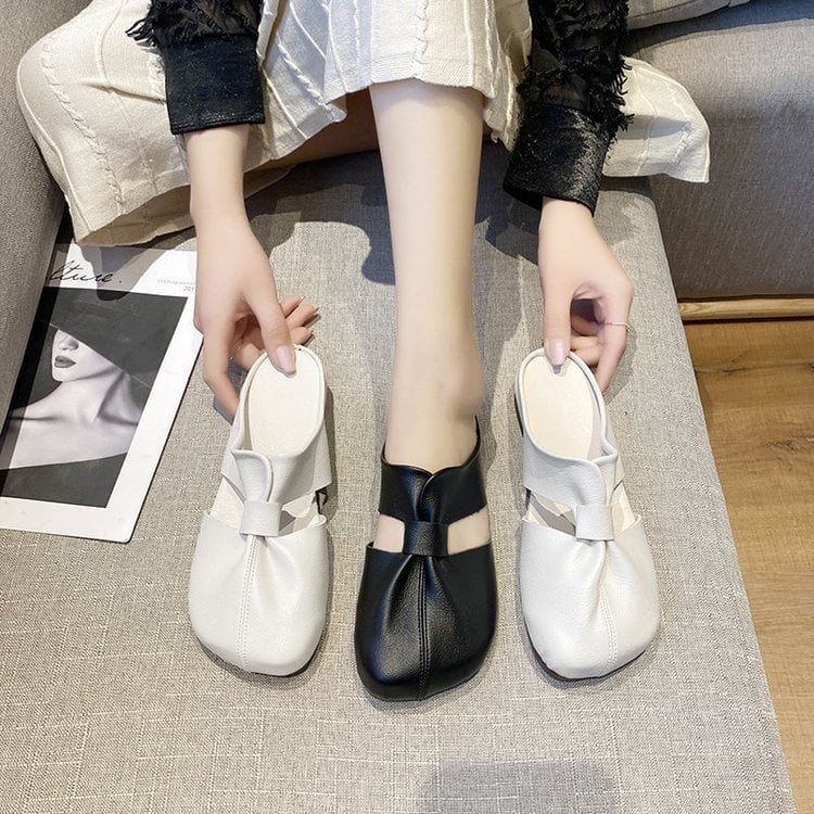 Hot Sale👣Cut Out Design Flat Mules