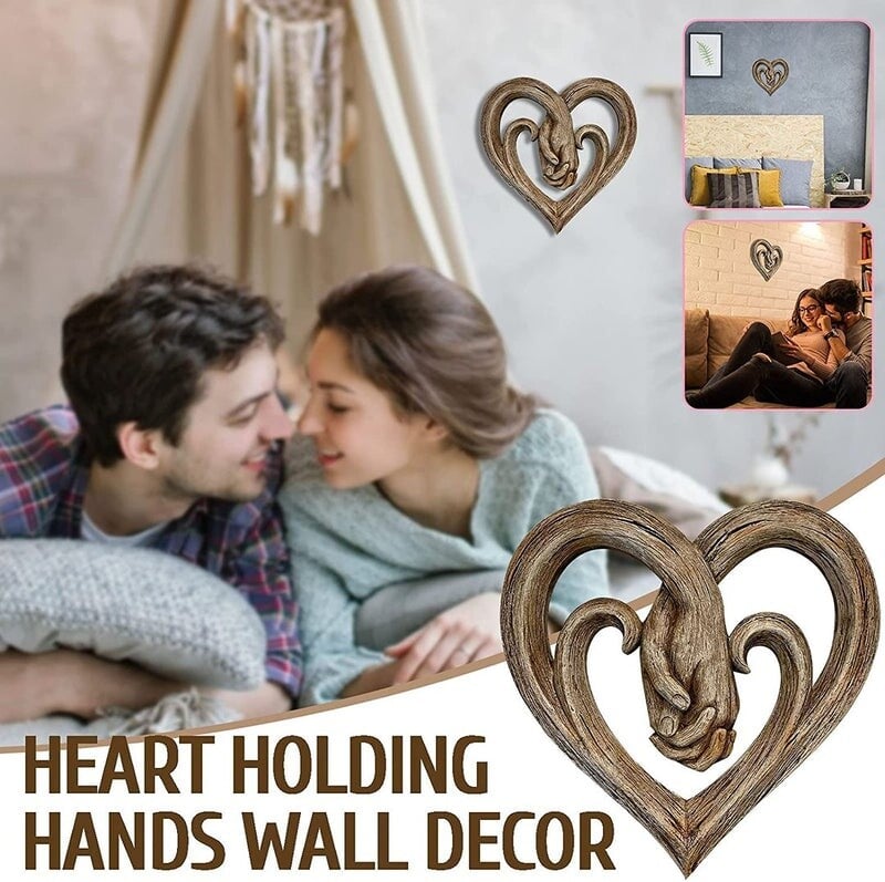 🔥Hot Sale 49% OFF - 🔥 Heart Holding Hands Wall Decor - Forever Love