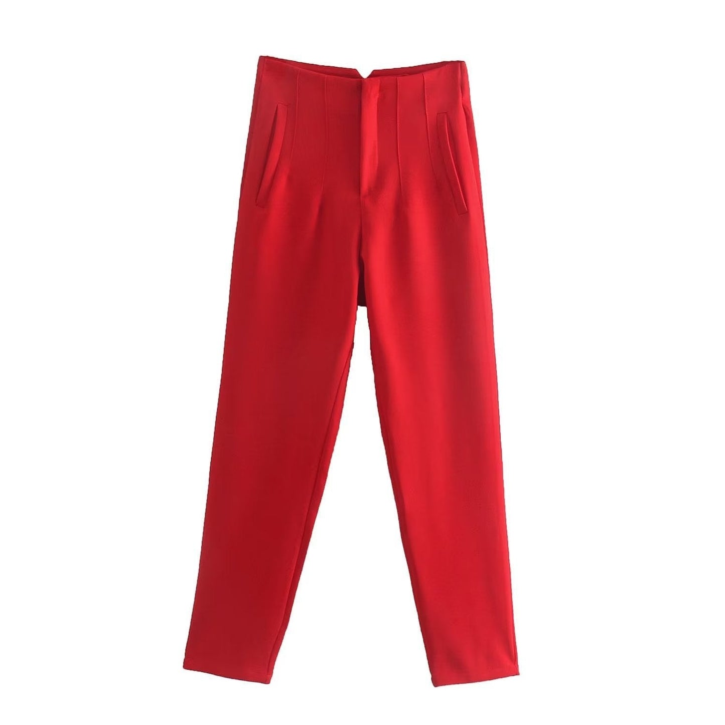 Tailored Pleat High Waist Pants