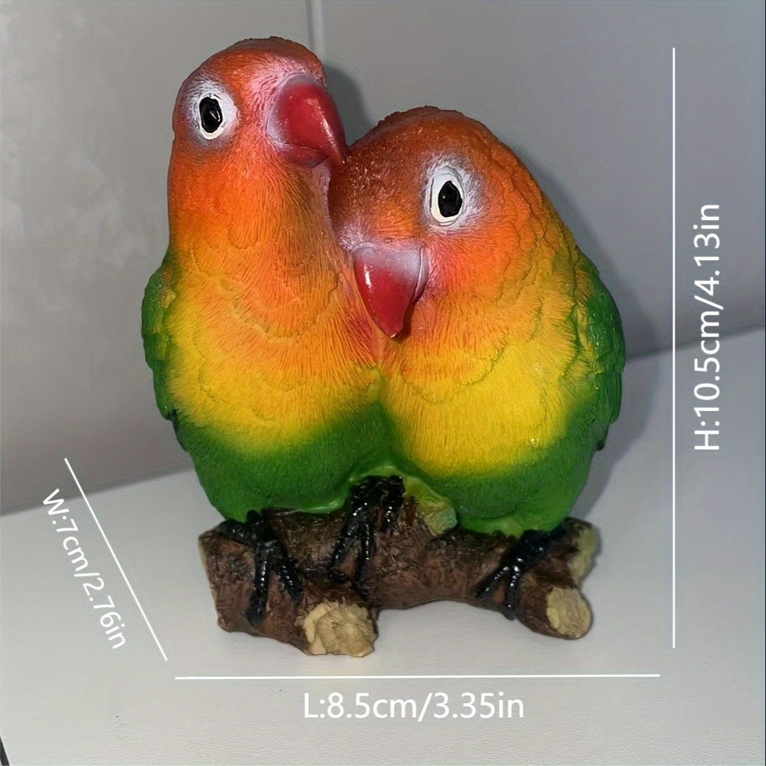Couple Parrot Garden Statue
