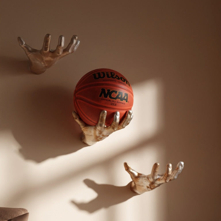 Volleyball, basketball, football, ball support stand base collection interior decoration