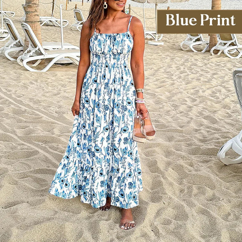 Hot Sale - 45% OFF Floral Cami Maxi Dress With Pockets