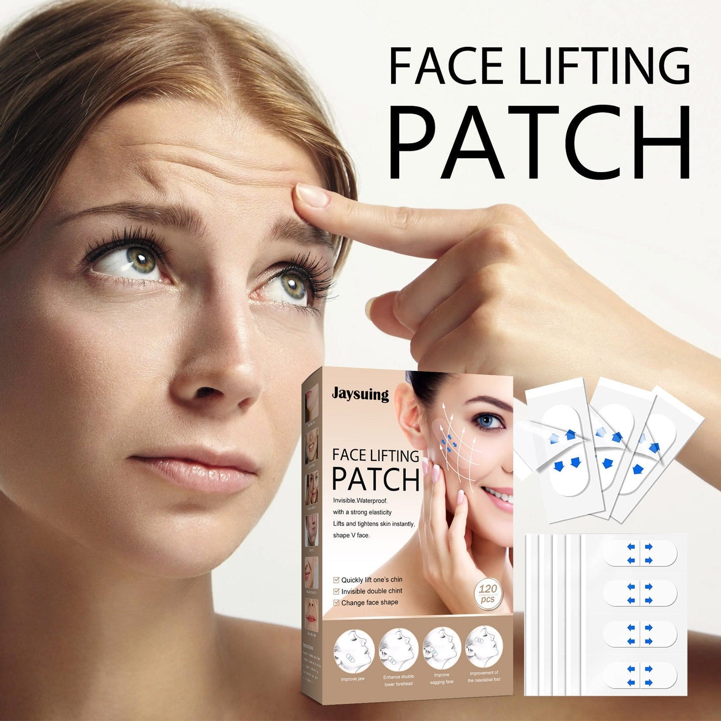 Instantly Lift and Tighten Your Skin with Our Invisible Face Lifter Tape - 49% Off Summer Sale!