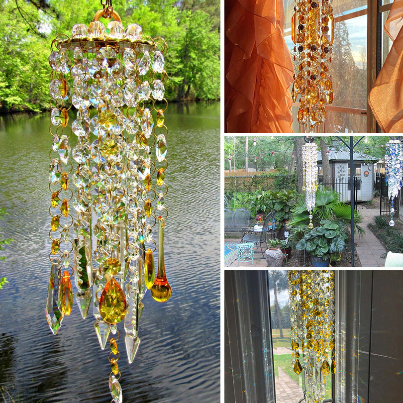 ✨Aurora Crystal Wind Chimes