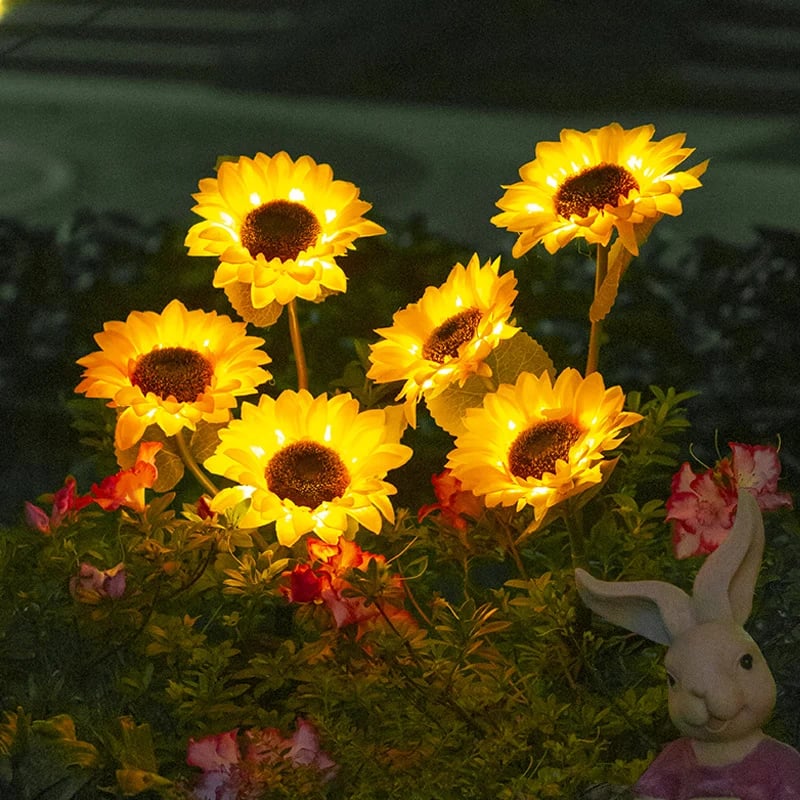 🌻MegaSale 49% OFF🌻Waterproof Solar Sunflower Light