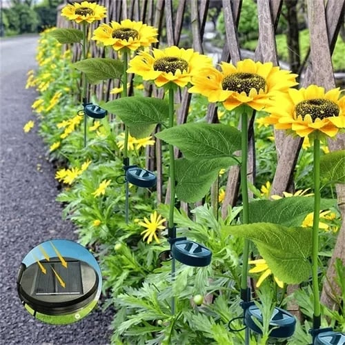 🌻MegaSale 49% OFF🌻Waterproof Solar Sunflower Light