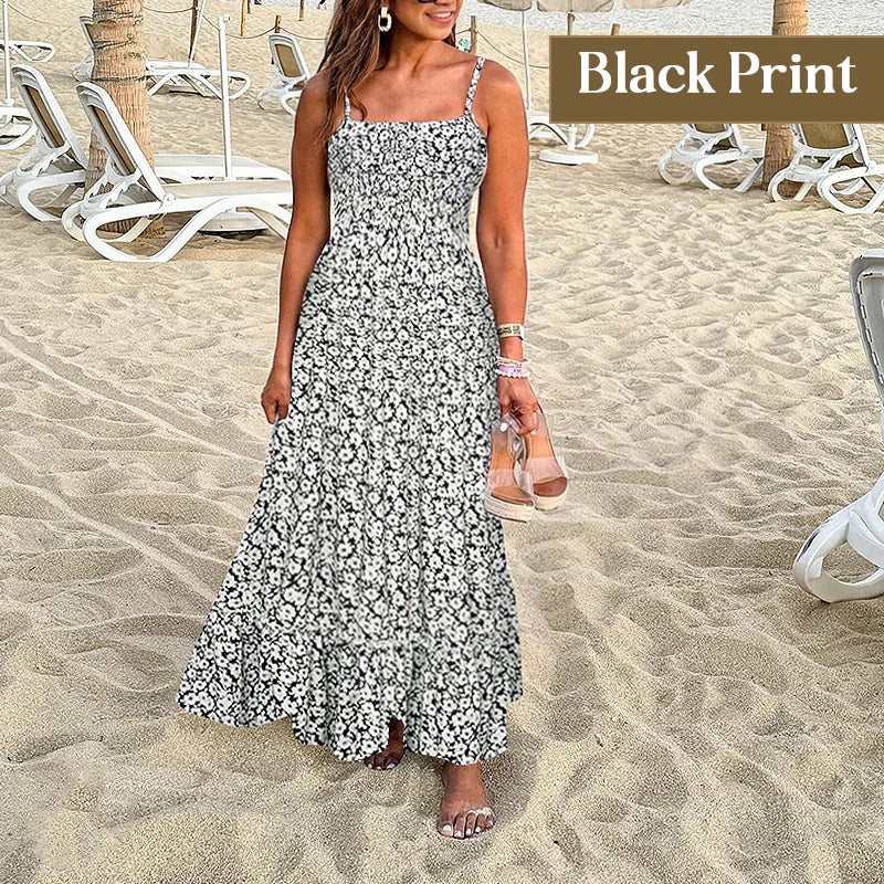 Hot Sale - 45% OFF Floral Cami Maxi Dress With Pockets