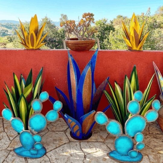 Garden solar light waterproof garden agave