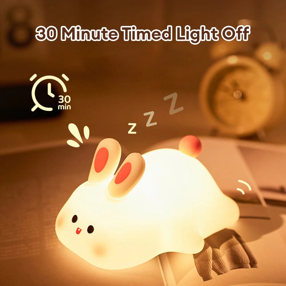 🎁2024 Hot Sale 49% OFF - 🐇Little Bunny Night Light - Touch Silicone