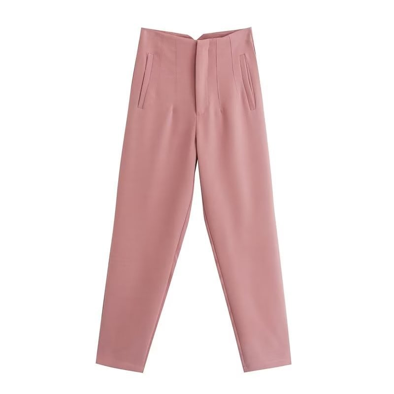 Tailored Pleat High Waist Pants